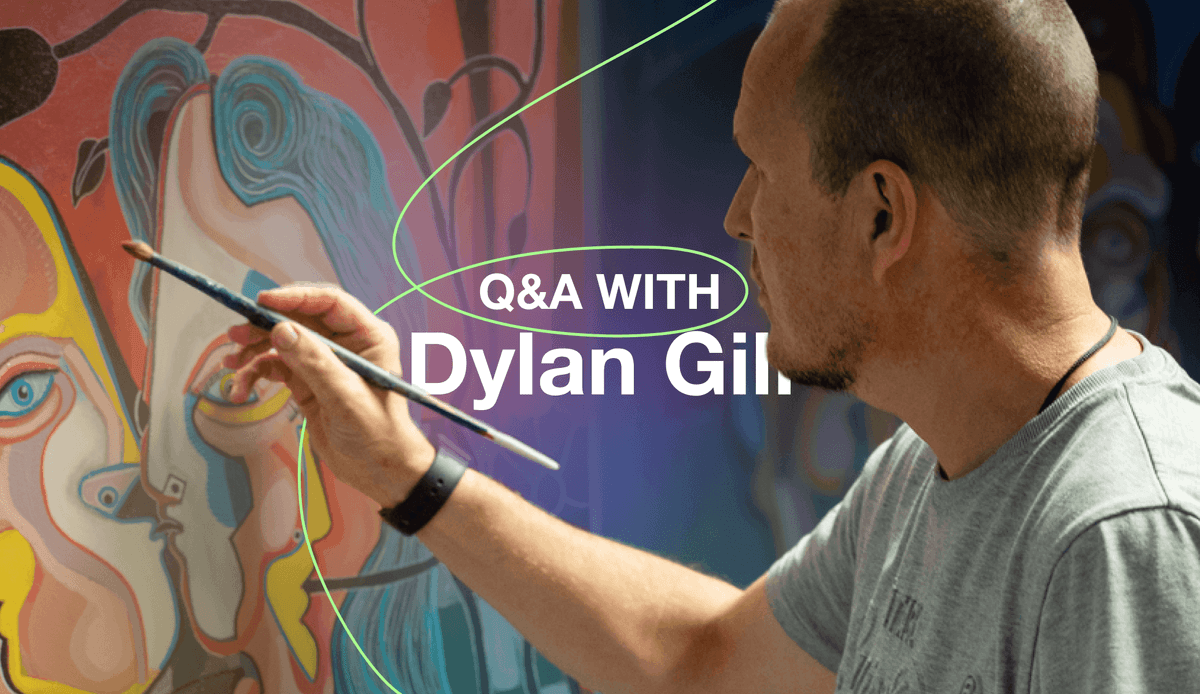 Dylan Gill uses Radiohead to inspire his Cubist-inspired work