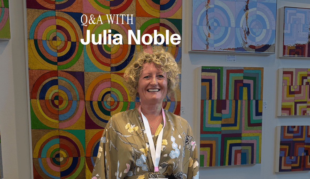 Spotlight: Julia Noble Transforms Mixed-Media Art with Bold Experimentation
