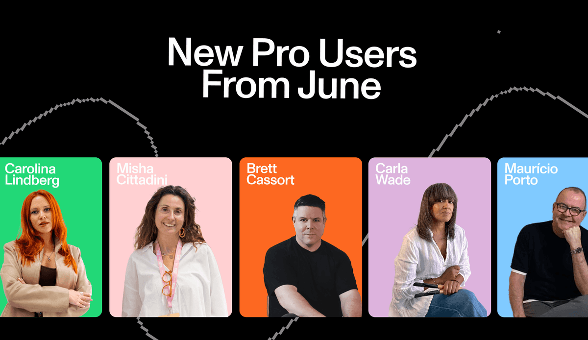 Meet a Select Group of Pro Users from June