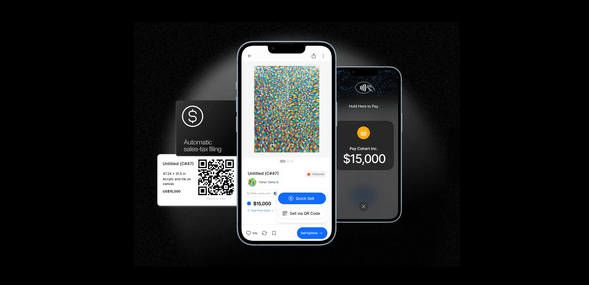 Sell art, with just a tap